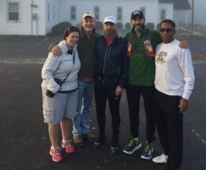 crew on last foggy morning